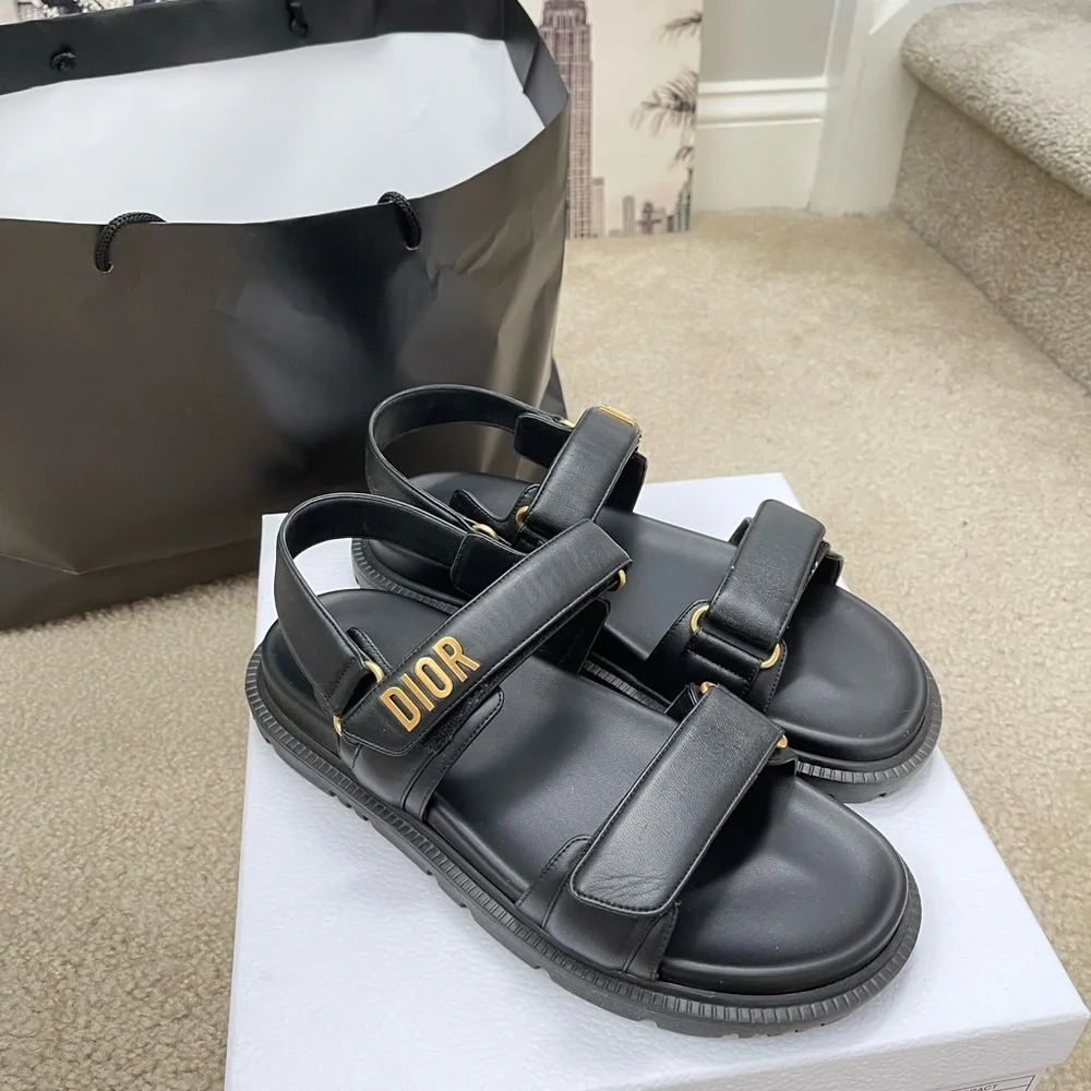 BLACK  DIORACT SANDAL - Picture 2 of 8